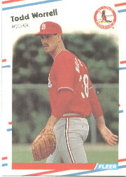 1988 Fleer Baseball Cards      050      Todd Worrell